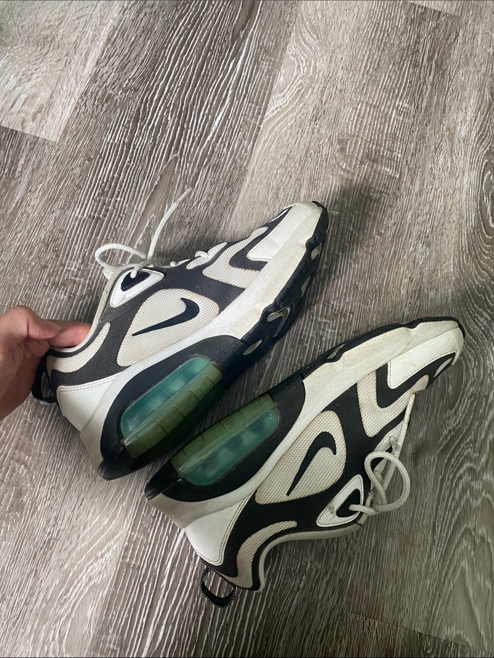 Nike Cream, Black & Teal Runner Sneakers - Picture 9 of 9